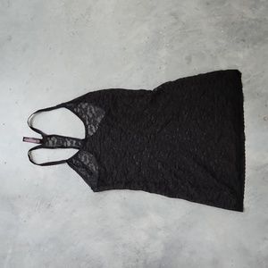 Victoria's Secret Black Lace Slip